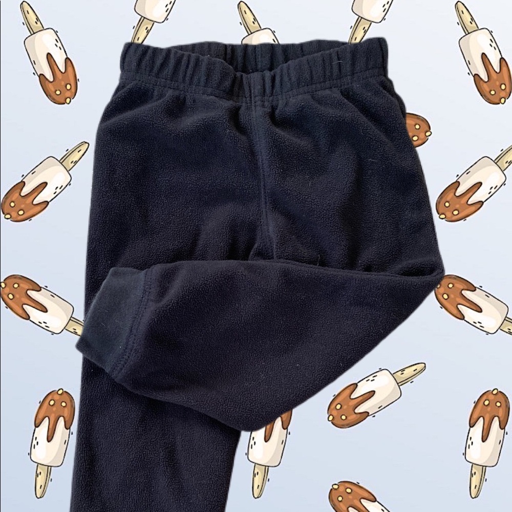 Black fleece sweatpants